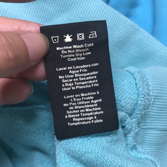 Ugg Crop Hoodie Turquoise Blue - Picture 7 of 8